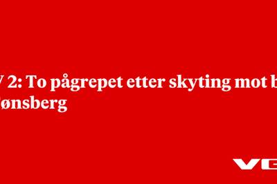 TV 2: To pågrepet etter skyting mot bil i Tønsberg