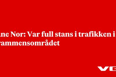 Bane Nor: Var full stans i trafikken i Drammensområdet