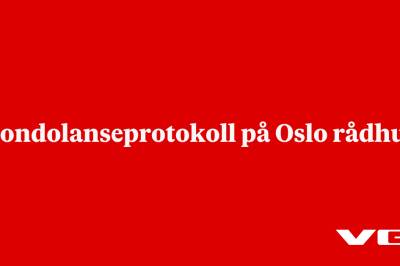 Kondolanseprotokoll på Oslo rådhus