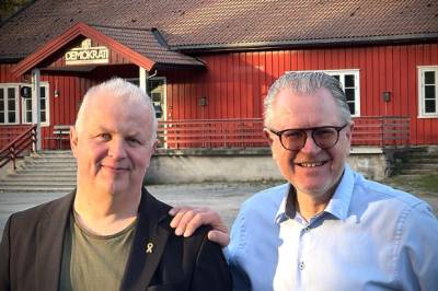 Tidligere utenriksminister Bjørn Tore Godal gjester Høytorp Fort