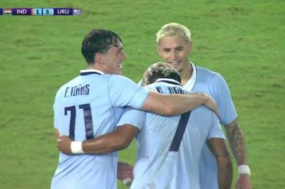 Rodrigo Aguirre med scoring for Uruguay