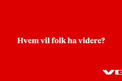 Hvem vil folk ha videre?