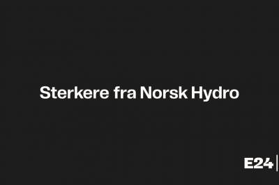 Sterkere fra Norsk Hydro