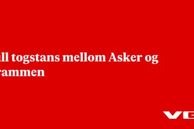 Full togstans mellom Asker og Drammen