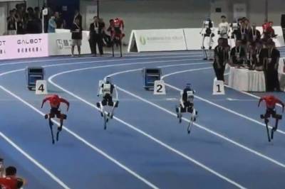 En robot ved World Humanoid Robot Games slo Usain Bolts 100-meter-rekord to ganger