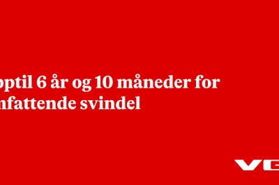 Opptil 6 år og 10 måneder for omfattende svindel