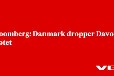 Bloomberg: Danmark dropper Davos-møtet