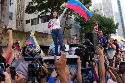 Årets vinner av Nobel Fredspris Maria Corina Machado har gitt sin fulle støtte til Donald Trump