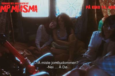 Se trailer:  «Teenage sex and death at Camp Miasma»