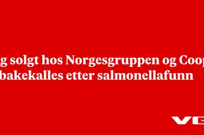 Egg solgt hos Norgesgruppen og Coop tilbakekalles etter salmonellafunn