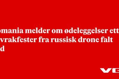 Romania melder om ødeleggelser etter at vrakfester fra russisk drone falt ned