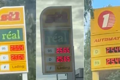 Her koster bensin og diesel nøyaktig det samme
