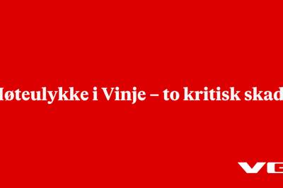 Møteulykke i Vinje – to kritisk skadd