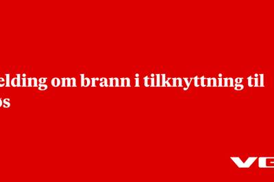 Melding om brann i tilknyttning til fjøs