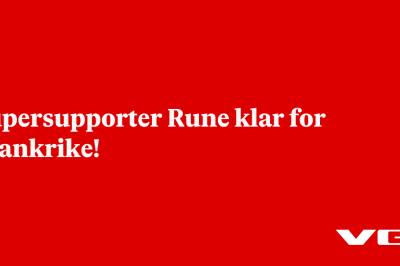Supersupporter Rune klar for Frankrike!