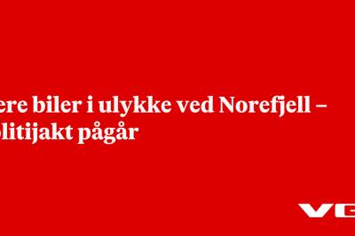 Flere biler i ulykke ved Norefjell – politijakt pågår