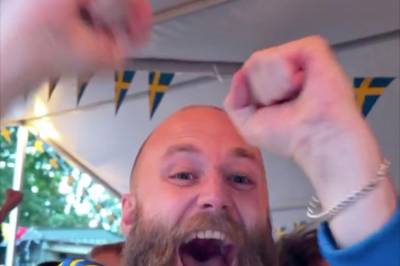 Full fest hos våre naboer