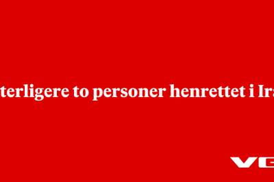 Ytterligere to personer henrettet i Iran