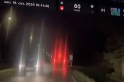 Se video fra nesten-ulykken