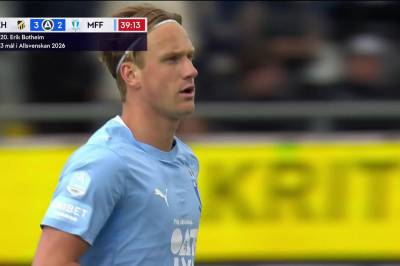 Erik Botheim setter 2-3 mot BK Hacken