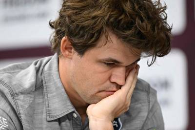 Magnus Carlsen med tre av tre