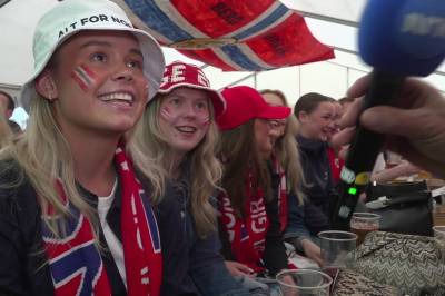 VM-stemning i Bodø før storkampen