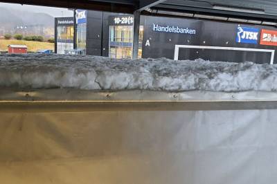 Fekk ikkje køyre vidare med dette på taket