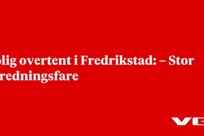 Bolig overtent i Fredrikstad: – Stor spredningsfare