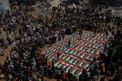 112 palestinere begravet i Gaza – minst 7400 fortsatt savnet