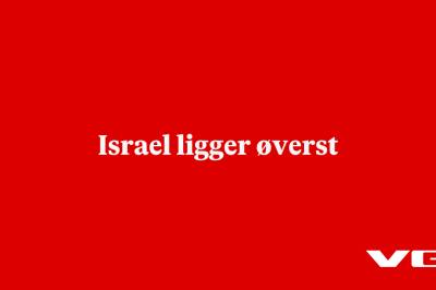 Israel ligger øverst