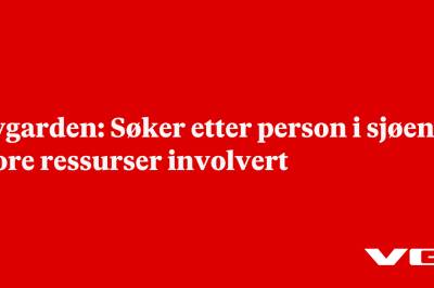 Øygarden: Søker etter person i sjøen – store ressurser involvert