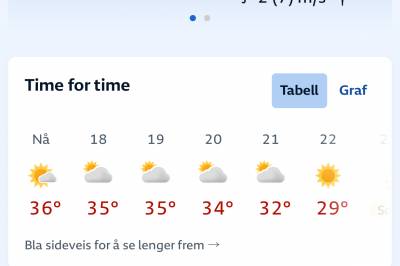 36 grader på Gol - men Nesbyen er varmest, ifølge meteorologene