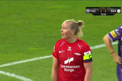 Karoline Haugland utvist for Brann (W)
