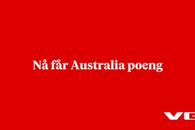 Nå får Australia poeng