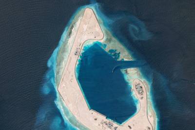 Satellittbilder avslører: Kina har bygget kunstig øy