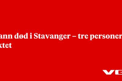 Mann død i Stavanger – tre personer siktet
