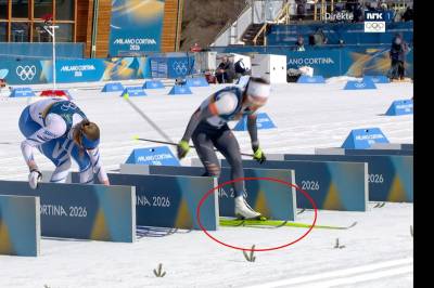 Her tar hun feil ski: – Ikke sett før