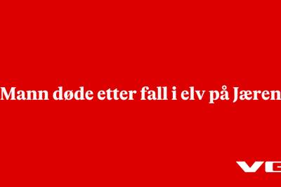 Mann døde etter fall i elv på Jæren