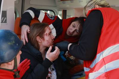 En drept og flere såret i russisk angrep i Zaporizjzja