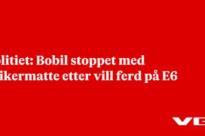 Politiet: Bobil stoppet med spikermatte etter vill ferd på E6