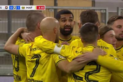Jacob Bergstrom med mål mot Örgryte