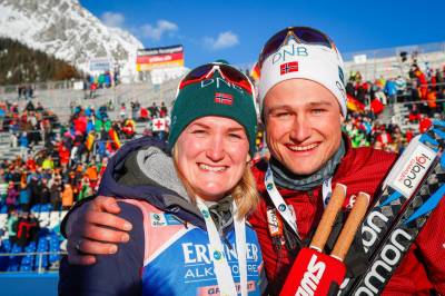 Skiskytterparet deler gladnyhet
