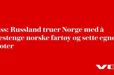 Tass: Russland truer Norge med å utestenge norske fartøy og sette egne kvoter