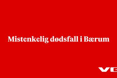 Mistenkelig dødsfall i Bærum 