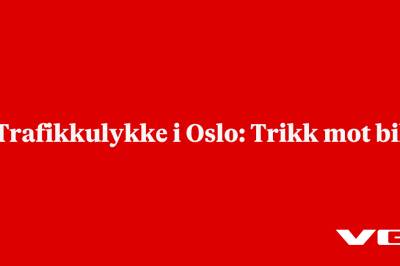 Trafikkulykke i Oslo: Trikk mot bil