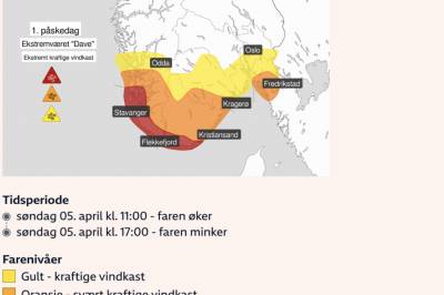 Meterologisk institutt: Siste nytt om Dave