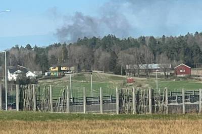 Full fyr på gjennvinningsstasjon