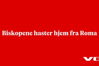 Biskopene haster hjem fra Roma