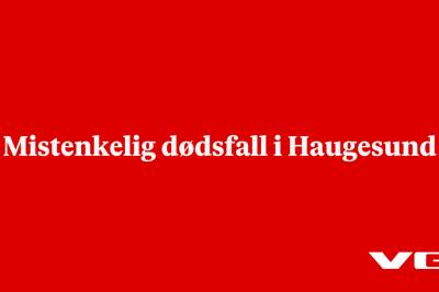 Mistenkelig dødsfall i Haugesund