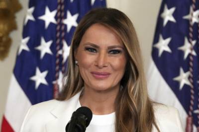 Melania-statue stjålet